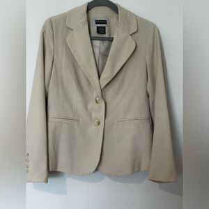 2 Piece Cream Suit blazer and Dress Pants